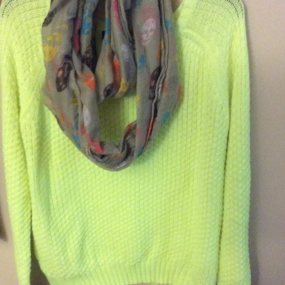 Neon yellow sweater