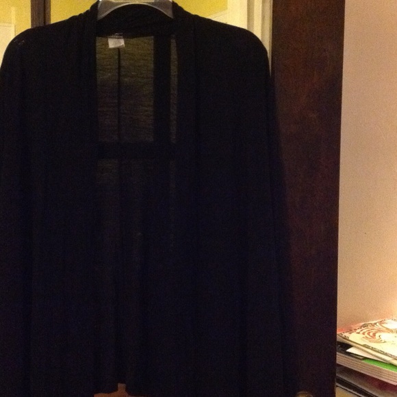 Black light weight open cardigan