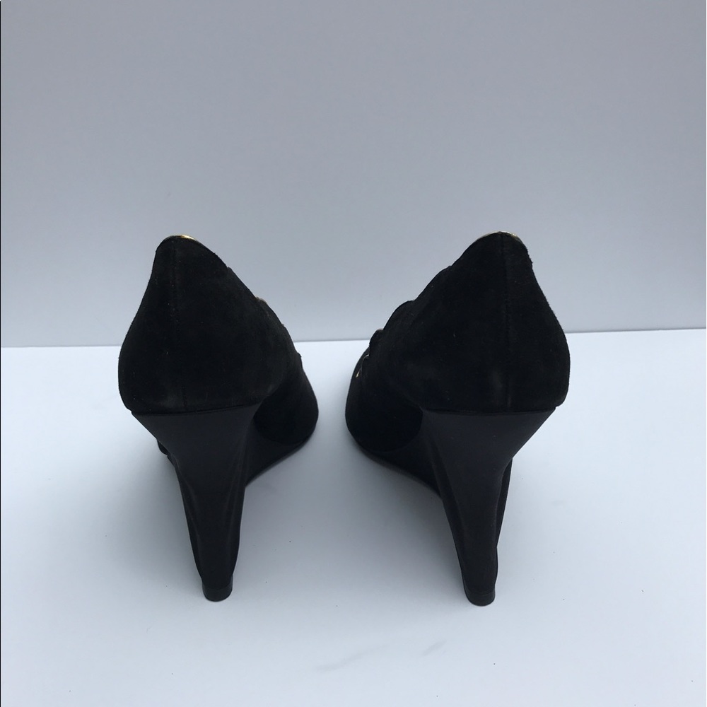 NWOT Black & Gold Platform Heels - Picture 5 of 6