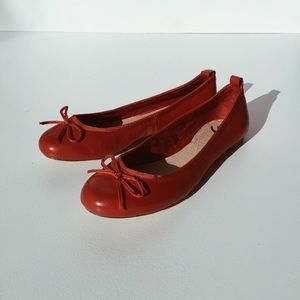 Jeffrey Campbell red ballerina flat