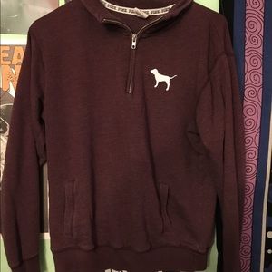 VS PINK maroon half zip!