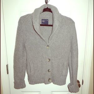 Gray chunky knit sweater from American Eagle