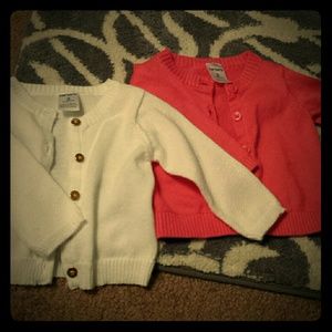 2 Cotton Baby Cardigans