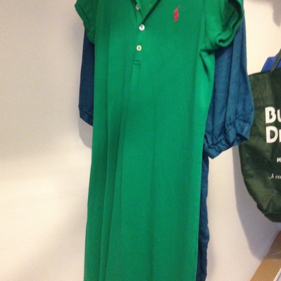 Pol mini shirt dress. Great color.