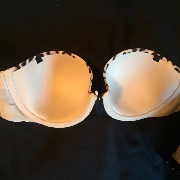 Leopard print 34b Victoria secret strapless bra - Picture 2 of 4