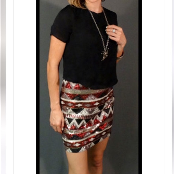 Aztec Red Dress