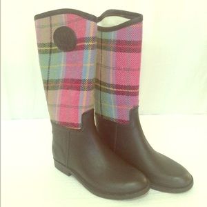 Plaid Chooka Rain Boots