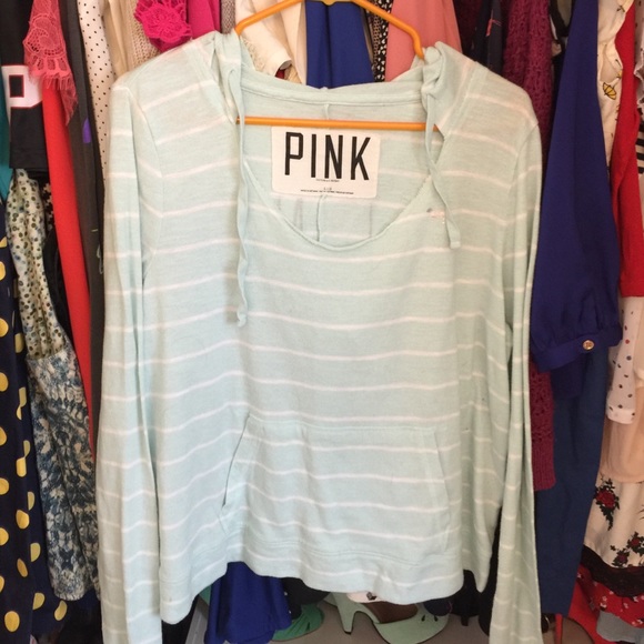 Victoria's Secret Tops - Mint PINK hoodie