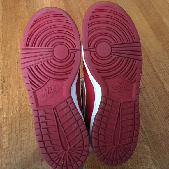 Varsity Red/White Nike High Tops - Picture 4 of 4