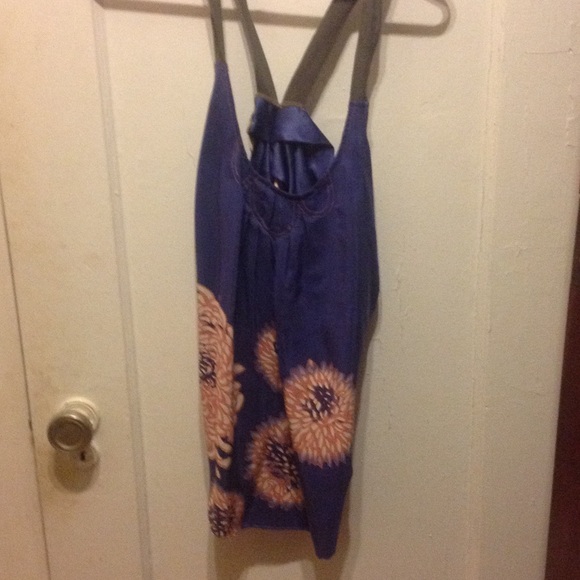 Silk cross back dressy tank