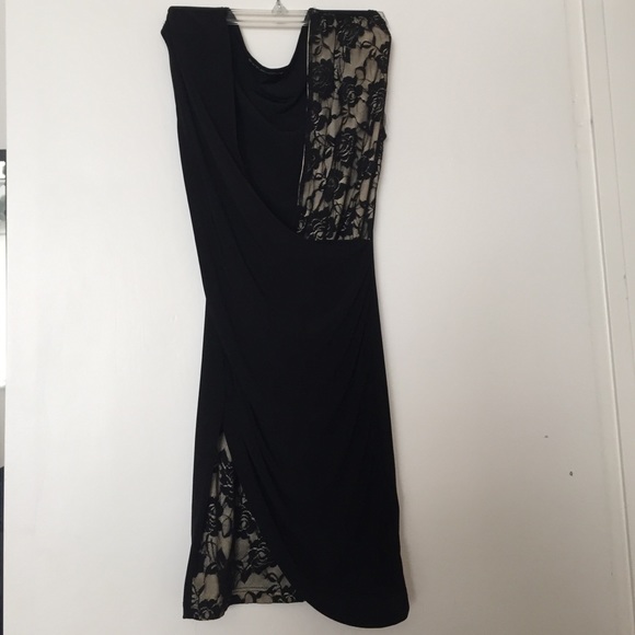 Sexy Little Black Dress with Patterned Lace
