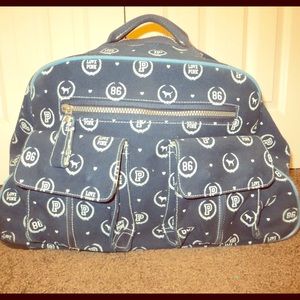 Pink! Victoria Secret rolling weekend bag!