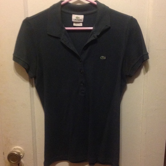 Used navy Lacoste polo