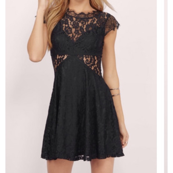 Lace black dress