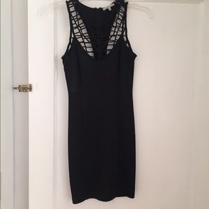 Charlotte Russe caged fitted dress xs