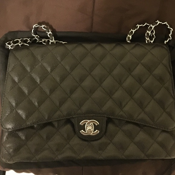 Chanel Inspired Jumbo classic caviar-
