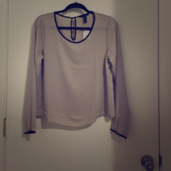 Taupe woven top