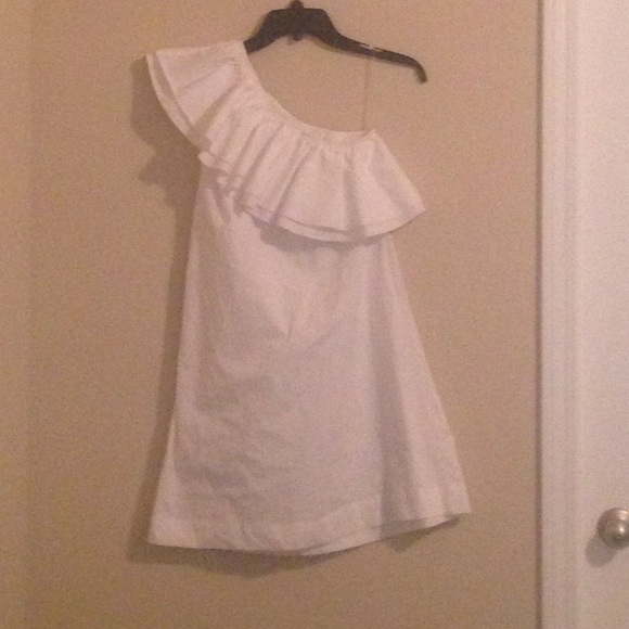 White boutique one shoulder dress