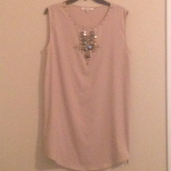 Nude English Rose shift dress