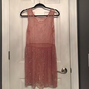 Free People Embellished Mesh Slip
