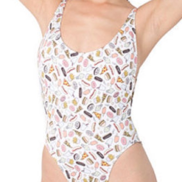 Nylon tricot high cut one piece Junk Food