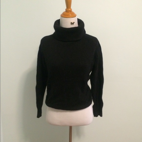 Vintage Crystal Sportswear 55% Silk Sweater Bla S