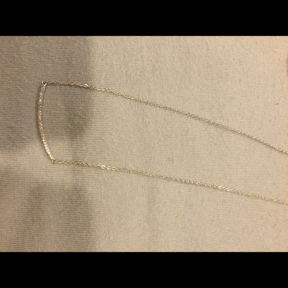 diamond bar necklace