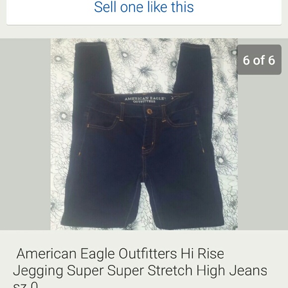AEO High Rise Skinny Jeggings 0@koeland