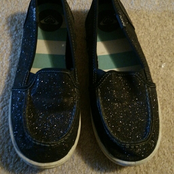 Black flats with sparkles