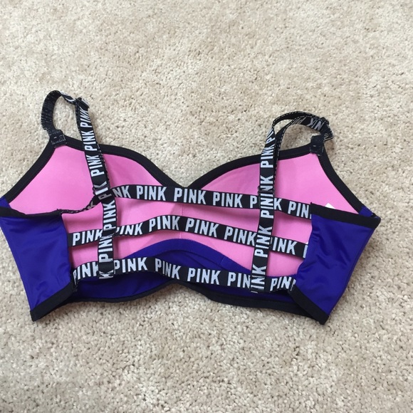 pink cage back bralette