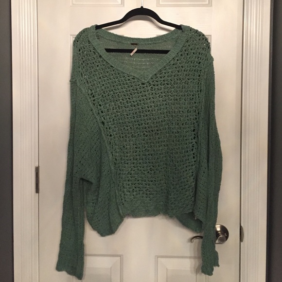 Free People Minty Green Sweater