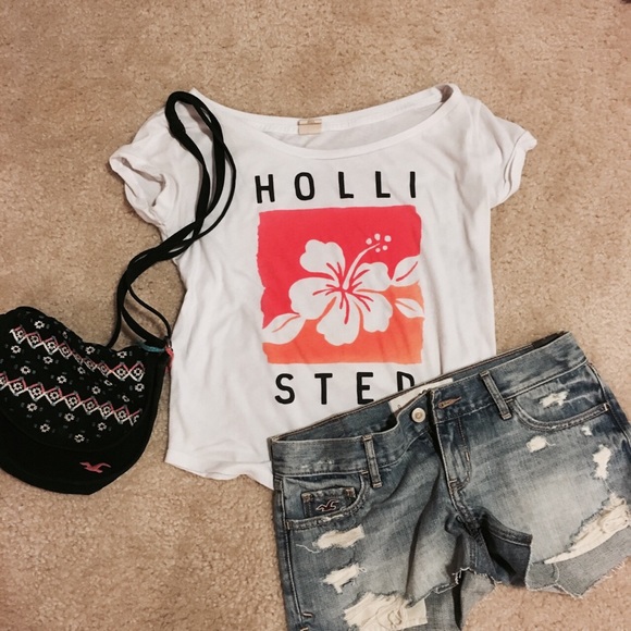 XS Tropical Hollister Loose Tee