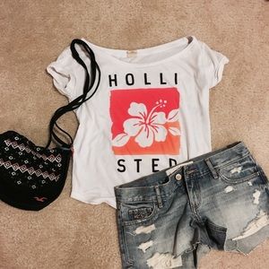 XS Tropical Hollister Loose Tee