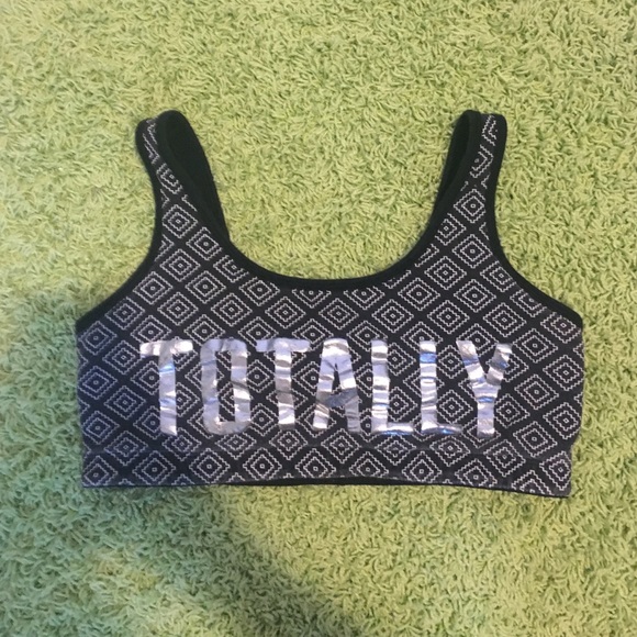 Pink sports bra