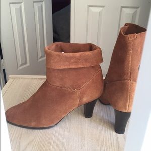 Genuine Leather Brown Booties