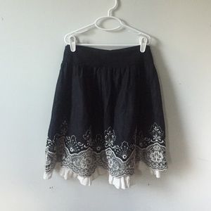 Cotton A-Line Skirt