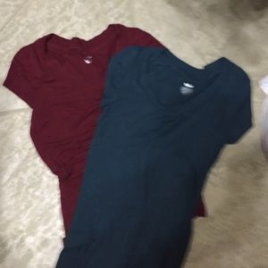 Two plain target shirts