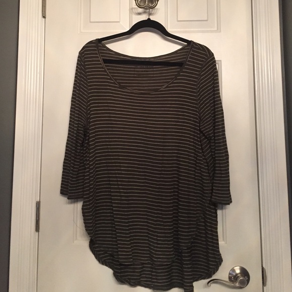 Free People We the Free green striped top