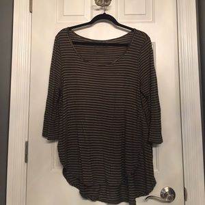 Free People We the Free green striped top