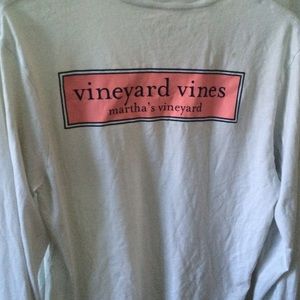 Men's Small White Long sleeve Vineyard Vines Tee