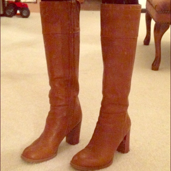 Nine West Cognac Boots