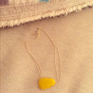 Kendra Scott Yellow Stone Necklace
