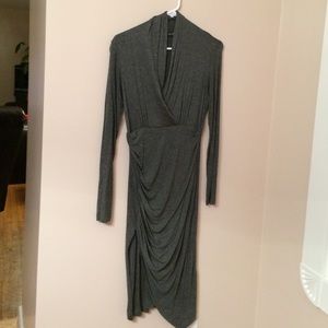 Grey Long Sleeved Dress