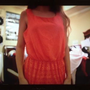 High Neck Dress w/ lace bottom