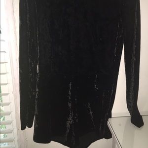 Velvet black jumpsuit