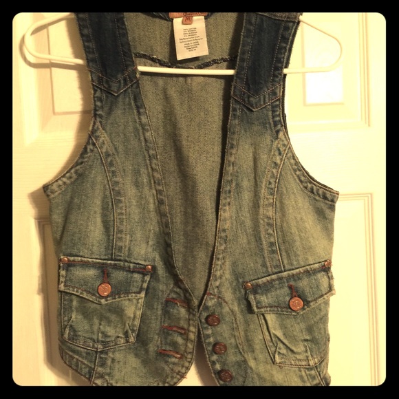 Jean Jacket Vest like new Macys super cute!