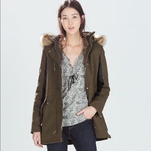Zara Parka with Faux Fur Hood and Lining