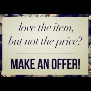 Please use the offer feature!