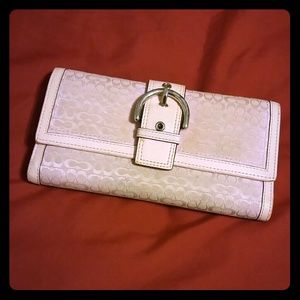 Coach wallet with checkbook cover