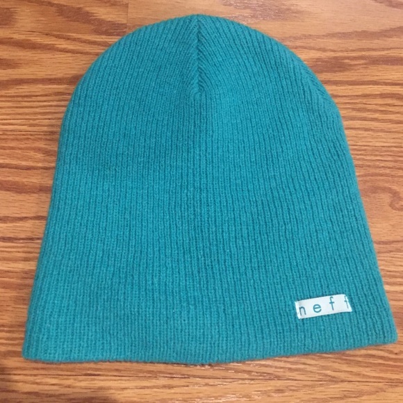 Neff teal beanie. OS